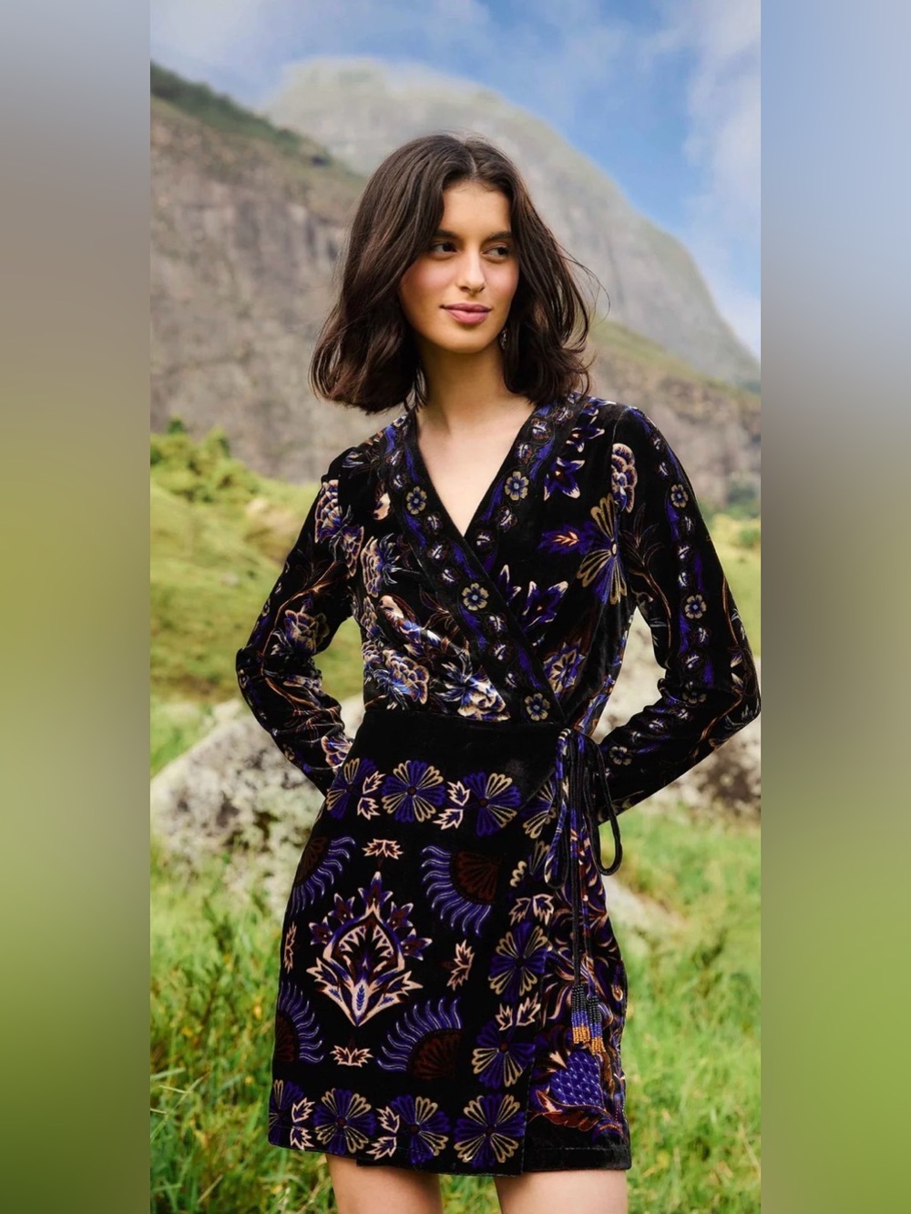 Farm Rio Arabesque Wrap Mini Dress - Picture 3 of 6